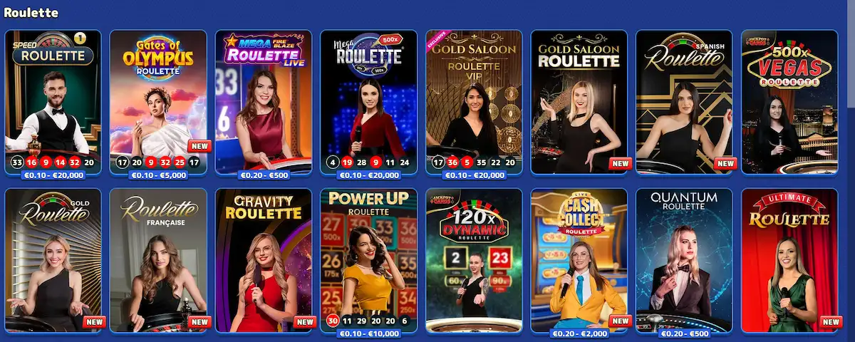 Pistolo live roulette table featuring Lightning Roulette from Evolution